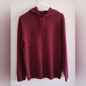 J.Crew 100% Cashmere Pullover Hoodie Sweater - Size S